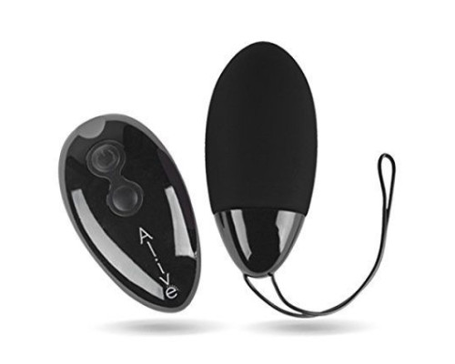 Потужне віброяйце Alive Magic Egg MAX Black з пультом ДУ, потужне