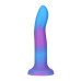 Фалоімітатор, що світиться у темряві, ADDICTION - Rave - 8" Glow in the Dark Dildo - Blue Purple