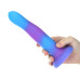 Фалоімітатор, що світиться у темряві, ADDICTION - Rave - 8" Glow in the Dark Dildo - Blue Purple