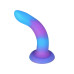 Фалоімітатор, що світиться у темряві, ADDICTION - Rave - 8" Glow in the Dark Dildo - Blue Purple