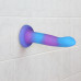 Фалоімітатор, що світиться у темряві, ADDICTION - Rave - 8" Glow in the Dark Dildo - Blue Purple