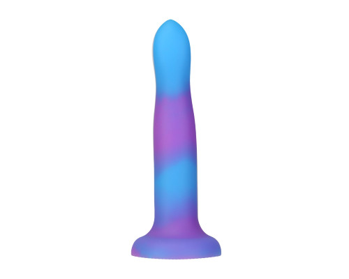 Фалоімітатор, що світиться у темряві, ADDICTION - Rave - 8" Glow in the Dark Dildo - Blue Purple