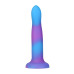 Фалоімітатор, що світиться у темряві, ADDICTION - Rave - 8" Glow in the Dark Dildo - Blue Purple