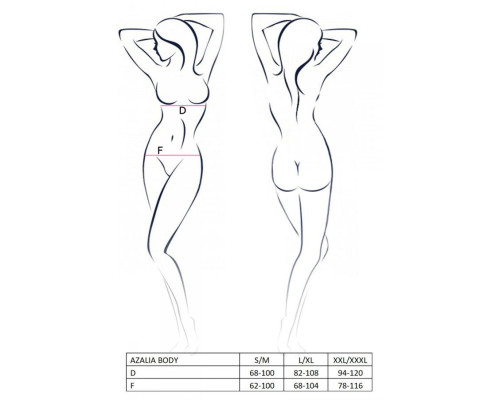Ажурний боді AZALIA BODY black S/M Passion