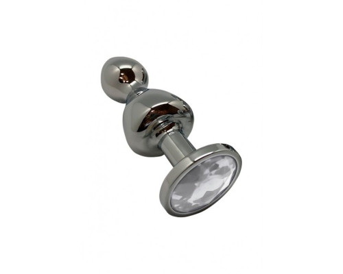 Анальна пробка Wooomy Lollypop Double Ball Metal Plug M