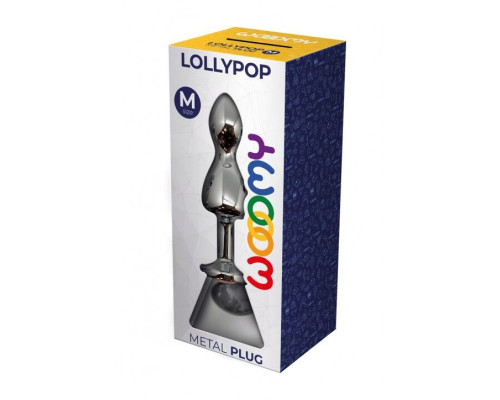 Анальна пробка Wooomy Lollypop Double Ball Metal Plug M