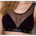 Топ з прозорою вставкою Passion PS002 TOP black, size M