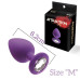Анальна пробка з кристалом MAI Attraction Toys №48 Purple, довжина 8,2см, діаметр 3,5 см