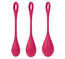 Набір йоні намистин Satisfyer Yoni Power 1 Red, діаметр 2-2,5-3см, вага 22-46-74гр