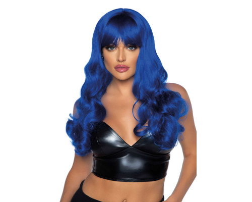 Leg Avenue Misfit Long Wavy Wig Blue