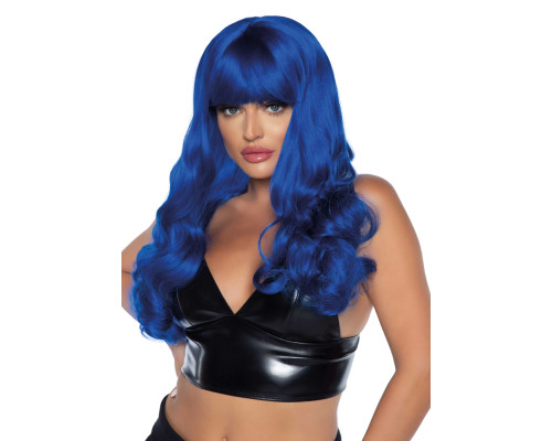Leg Avenue Misfit Long Wavy Wig Blue