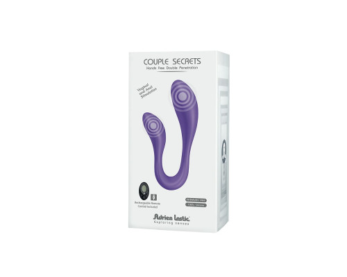Вібратор для пар Adrien Lastic Couple Secrets II з пультом LRS, два мотора, універсальний