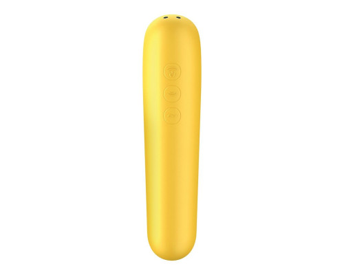 Смарт вібратор та вакуумний стимулятор 2-в-1 Satisfyer Dual Love Yellow