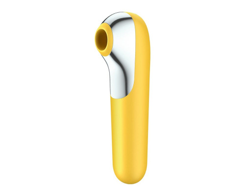 Смарт вібратор та вакуумний стимулятор 2-в-1 Satisfyer Dual Love Yellow