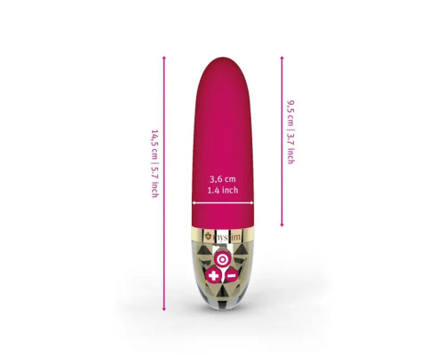 Вібратор Mystim Sleak Freak Pink, 8 режимів, внутрішня та зовнішня стимуляція