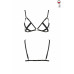 Відкритий бюстгальтер-стрепи NICKY BRA black L/XL - Passion Exclusive