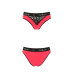 Трусики з широкою гумкою і мереживом Passion PS001 PANTIES red/black, size XL