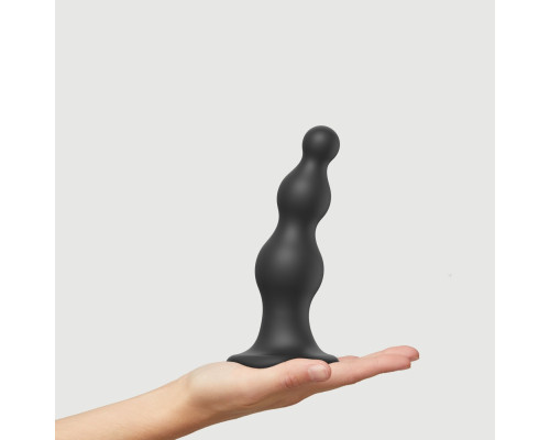 Насадка для страпона Strap-On-Me Dildo Plug Beads Black L