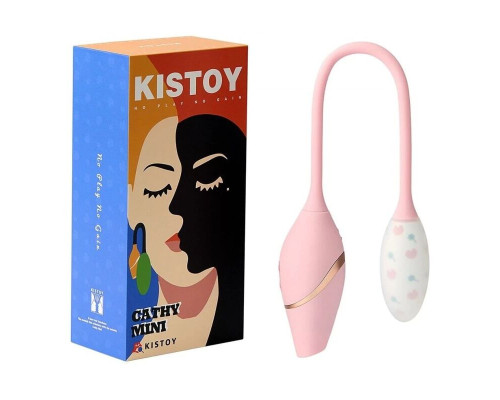 Виброяйцо с вакуумным стимулятором KISTOY Cathy Mini