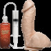Кінчающий фалоімітатор Doc Johnson The Amazing Squirting Realistic Cock, ПВХ, діаметр 5,1см