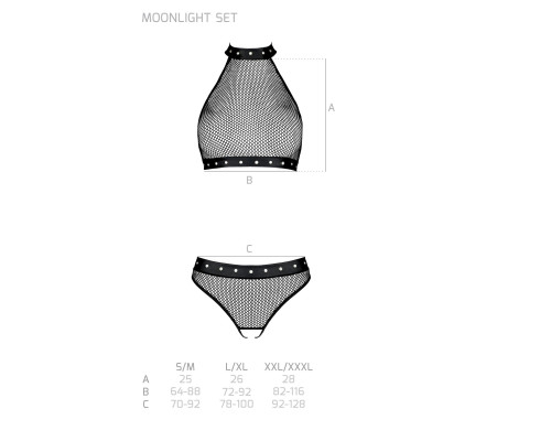 MOONLIGHT SET black S/M - Passion