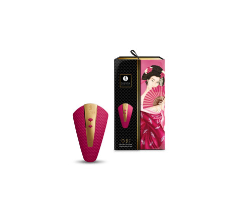 Кліторальний вібратор Shunga Obi Raspberry (розкриті пломби!)