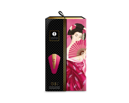 Кліторальний вібратор Shunga Obi Raspberry (розкриті пломби!)
