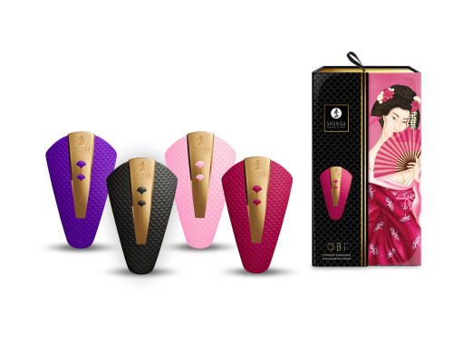 Кліторальний вібратор Shunga Obi Raspberry (розкриті пломби!)