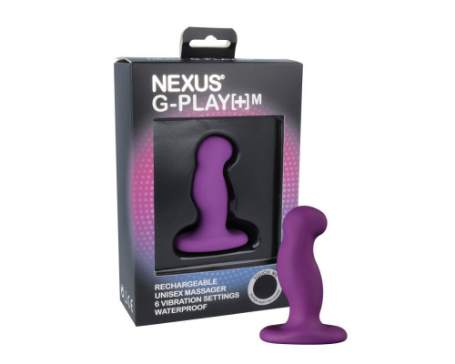 Вібромасажер простати Nexus G-Play Plus M Purple, макс діаметр 3 см, перезаряджається