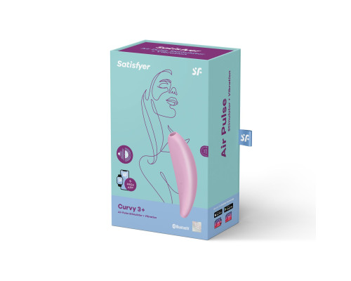 Вакуумный клиторальный стимулятор Satisfyer Curvy 3+