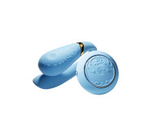 Смарт-вібратор для пар Zalo Fanfan set Royal Blue, пульт ДК