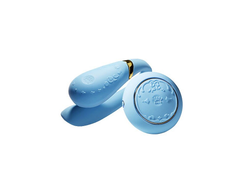 Смарт-вібратор для пар Zalo Fanfan set Royal Blue, пульт ДК