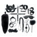 Набір Art of Sex - Maxi BDSM Set Leather, 13 предметів, натуральна шкіра, Чорний