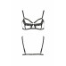 Бюстгальтер-стрепи з мереживом SOLON BRA black L/XL - Passion Exclusive