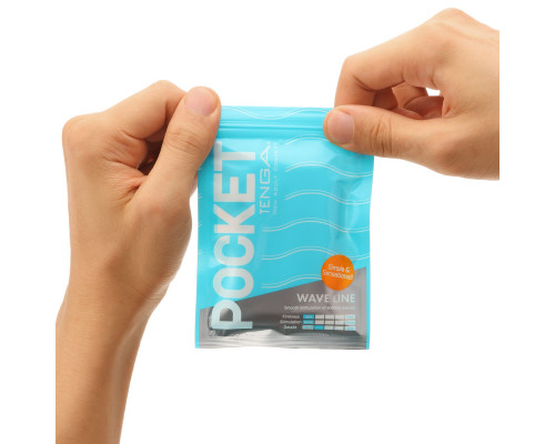 Мастурбатор TENGA Pocket Wave Line