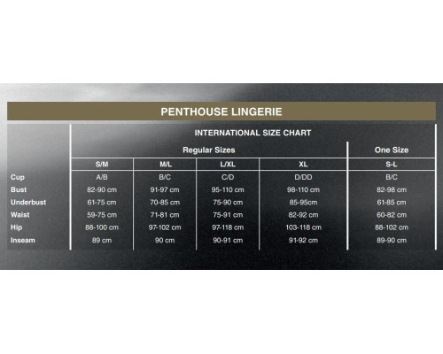 Боді Penthouse - Enjoy the momen Black XL