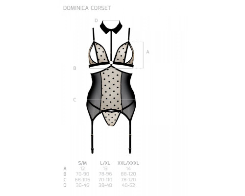 DOMINICA CORSET beige XXL/XXXL - Passion
