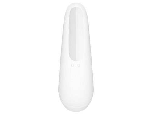 Вакуумний кліторальний смарт-стимулятор Satisfyer Curvy 1 + White