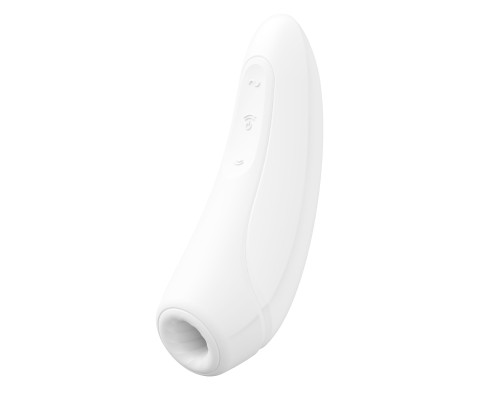 Вакуумний кліторальний смарт-стимулятор Satisfyer Curvy 1 + White