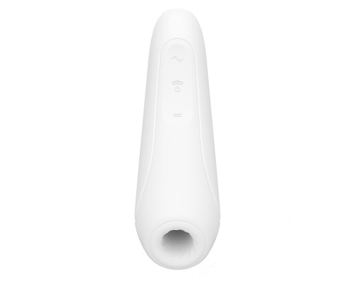 Вакуумний кліторальний смарт-стимулятор Satisfyer Curvy 1 + White