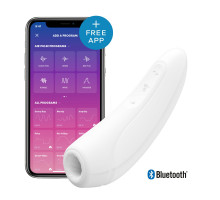 Вакуумний кліторальний смарт-стимулятор Satisfyer Curvy 1 + White