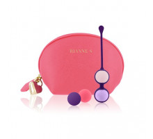 Набір вагінальних кульок Rianne S: Pussy Playballs Coral, вага 15г, 25г, 35г, 55г, монолітні