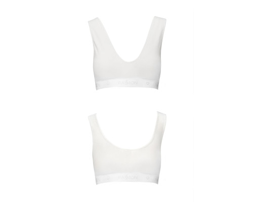 Спортивний топ з еластичної бавовни Passion PS005 TOP white, size XL