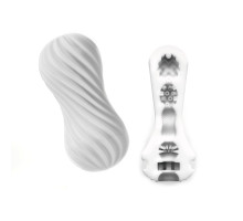 Мастурбатор Tenga FLEX Rocky Black зі змінною інтенсивністю, можна скручувати