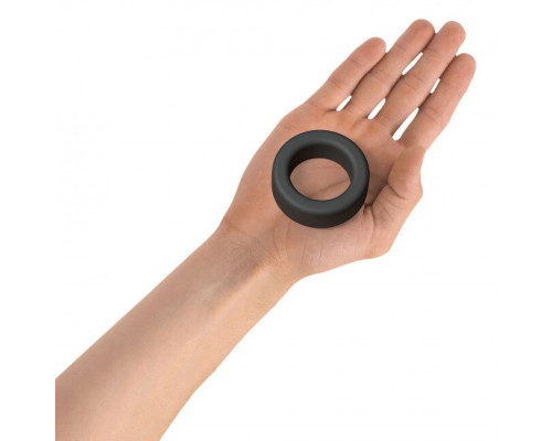 Эрекционное кольцо широкое Love To Love COOL RING - BLACK ONYX
