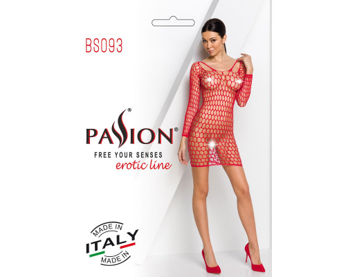 Бодистокинг Passion BS093 red