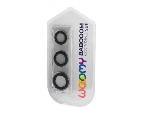 Набір ерекційних кілець Wooomy Babooom cockring set