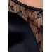Боди монокини с глубоким декольте PETRA BODY black S/M - Passion Exclusive