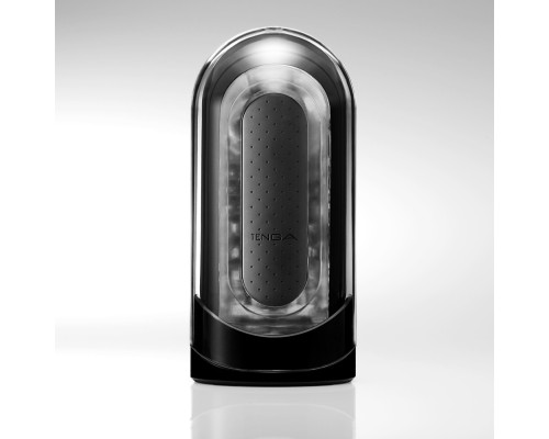 Мастурбатор Tenga Flip Zero Black, змінна інтенсивність стимуляції, розкладний