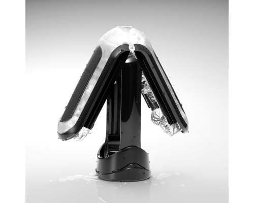 Мастурбатор Tenga Flip Zero Black, змінна інтенсивність стимуляції, розкладний